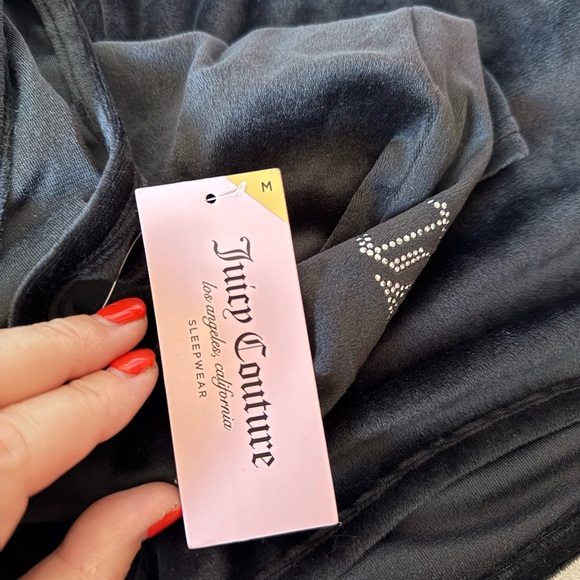 Juicy Couture JC Black Rhinestone Tank & Short Set - Picture 7 of 13